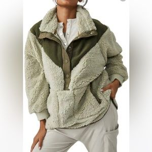 Free Peope fall to rise fleece quarter snap